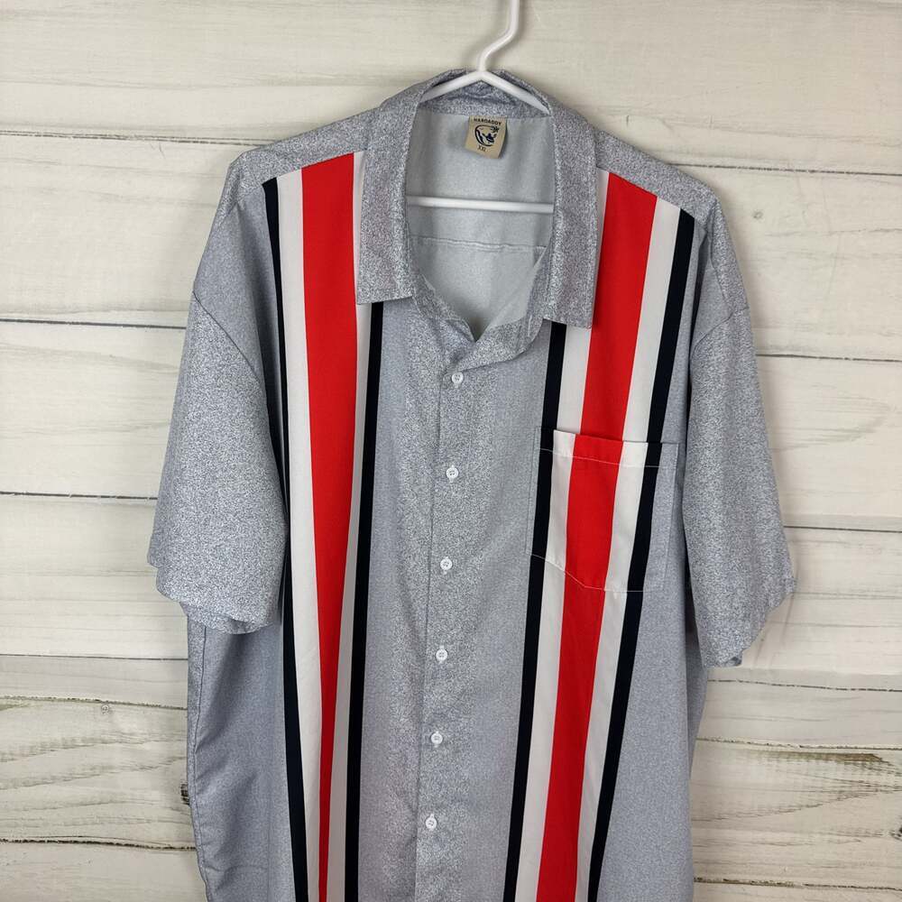 Hardaddy Men's Vintage 1950s Style Colorblock Bowling Shirt A-7
Size 2XL